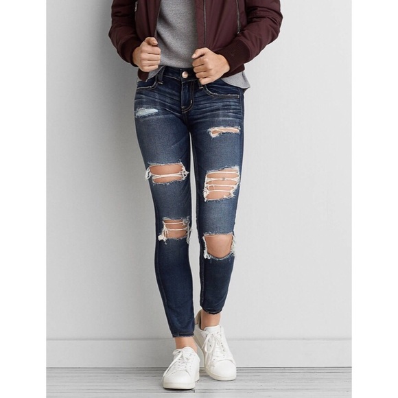 american eagle super low rise jeggings